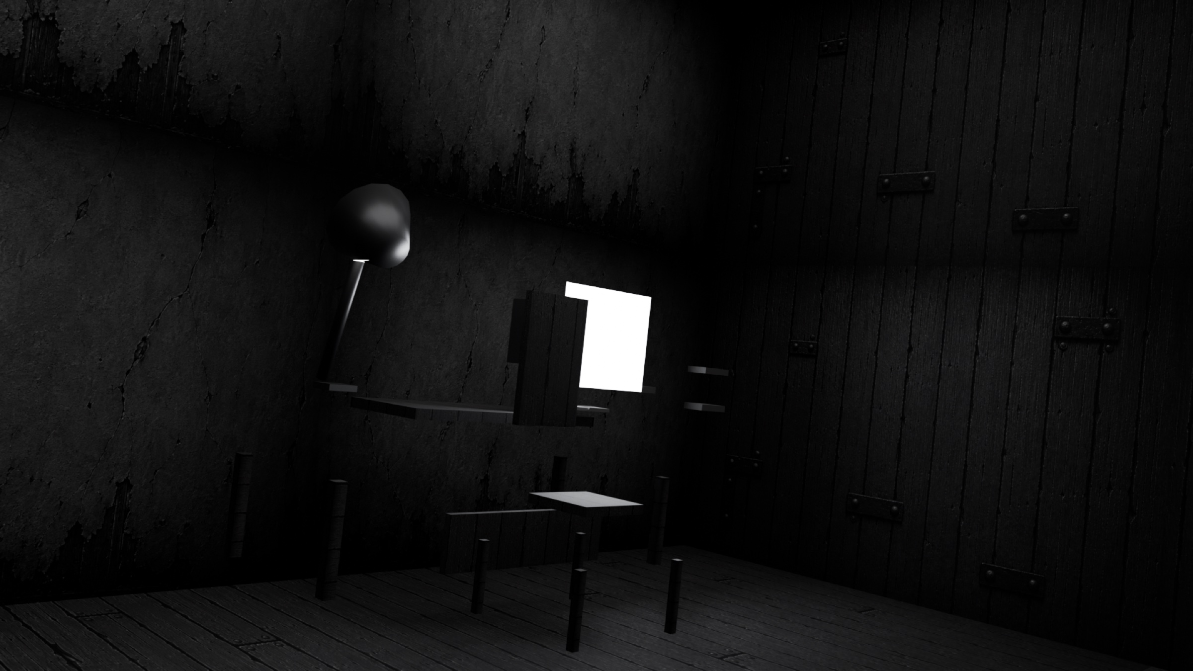 Study set, doorway angle